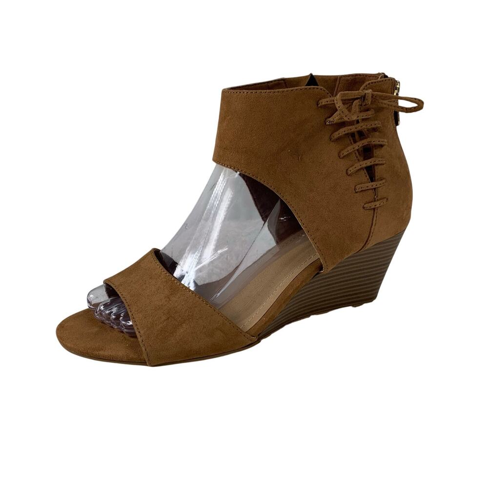 Torrid Women's Open Toe Wedge Booties Size 9.5W